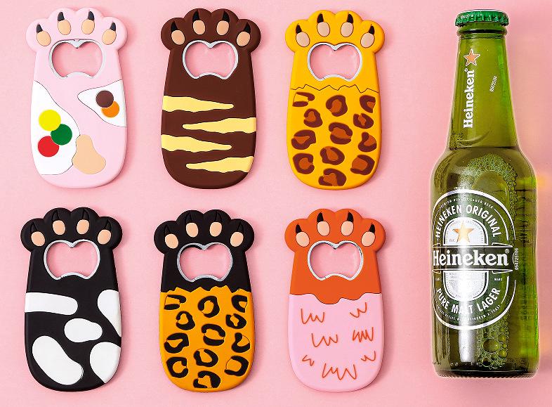 Magnetische Flaschenöffner Für Bierflaschen, Set Mit 6 Niedlichen Flaschenöffnern In Katzenpfotenform, Für Küche, Bar Und Zuhause (katzenpfote)