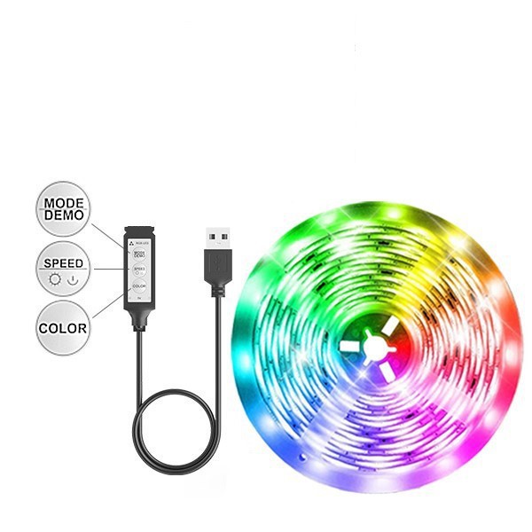 20 M Lange Bluetooth Rgb 5v Usb Led-streifenleuchte Mit 24-tasten-fernbedienung Für Tv-ambientebeleuchtung