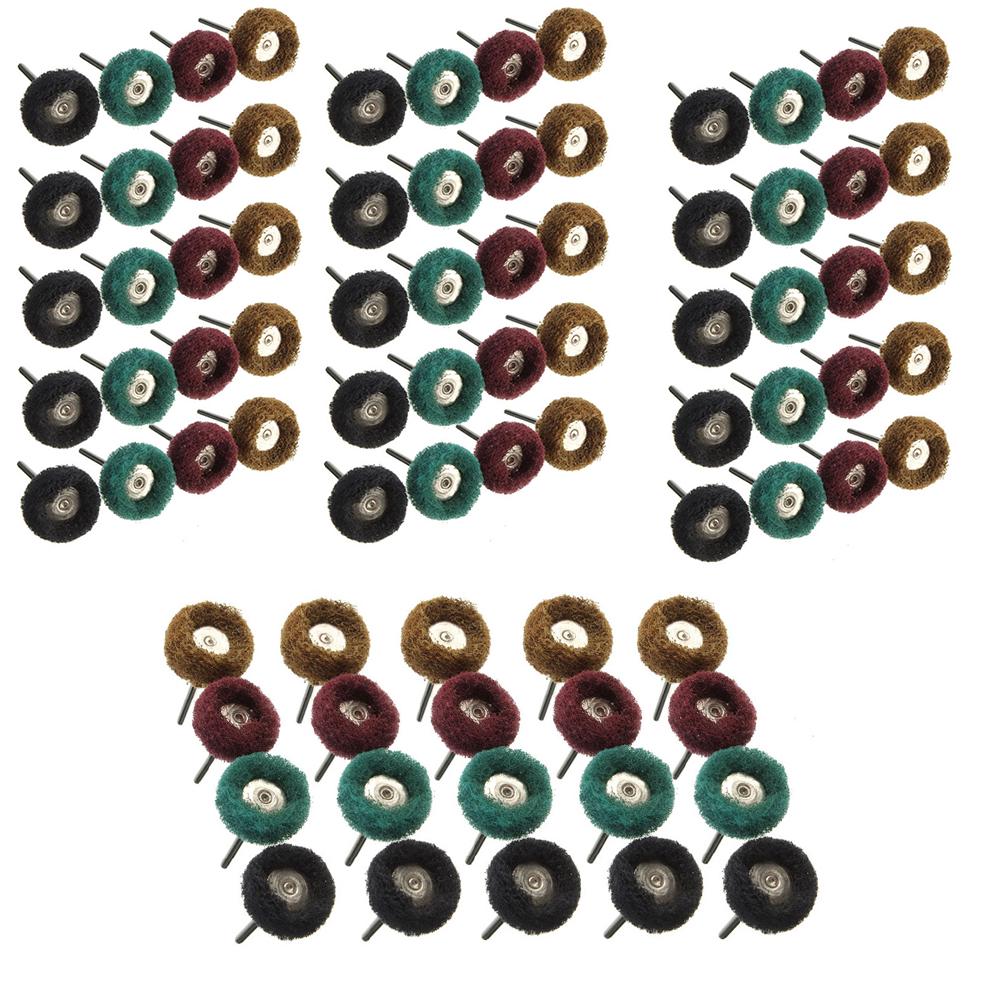 40 Schleifscheiben, 25 Mm, Zum Polieren, Kompatibel Mit Dremel-rotationswerkzeugen, Körnung 80/150/240/300, Scheuerpad Und Metallstab