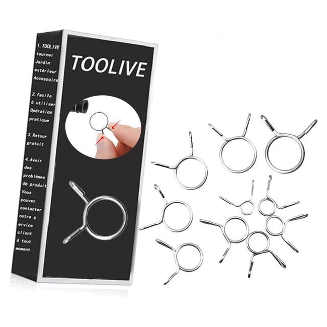 150 Stück, 10 Größen, Kraftstoffschlauchschellen, Federklemmen, Schlauchschellen Für Schläuche Von 5 Mm Bis 14 Mm