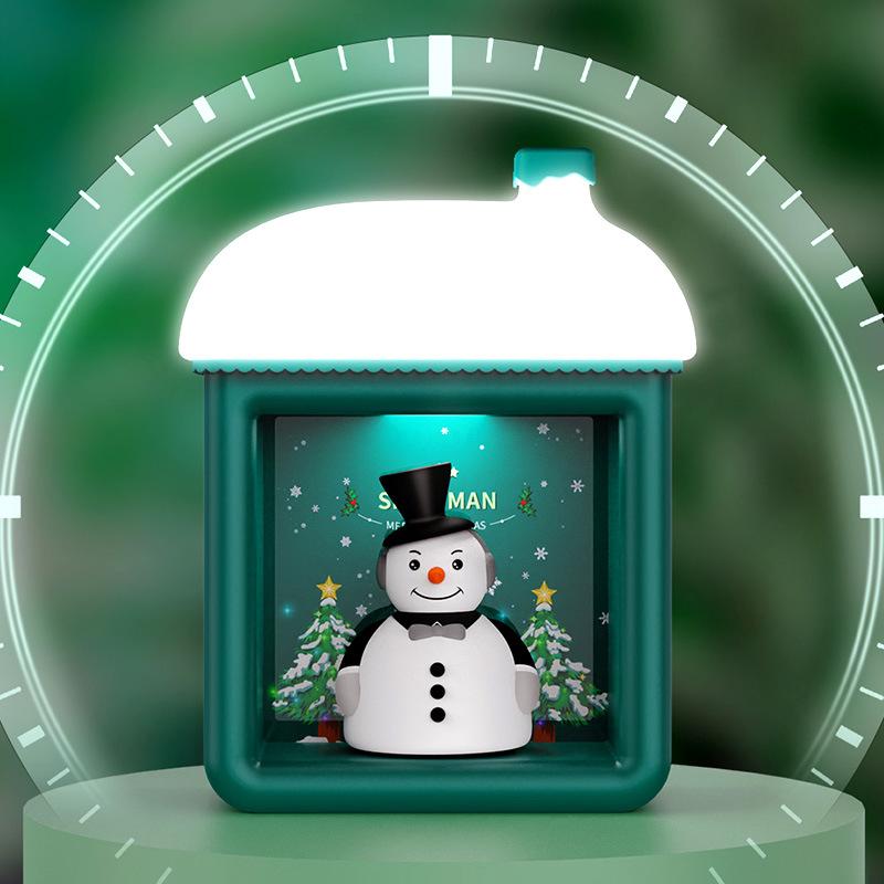 Schneehaus-nachtlicht, Winter-schneemann-chalet, Weihnachtsdekolampe, Nachttischlampe, Wiederaufladbares, Warmweißes Dimmerlicht, Weihnachtsgeschenk Für Kinder