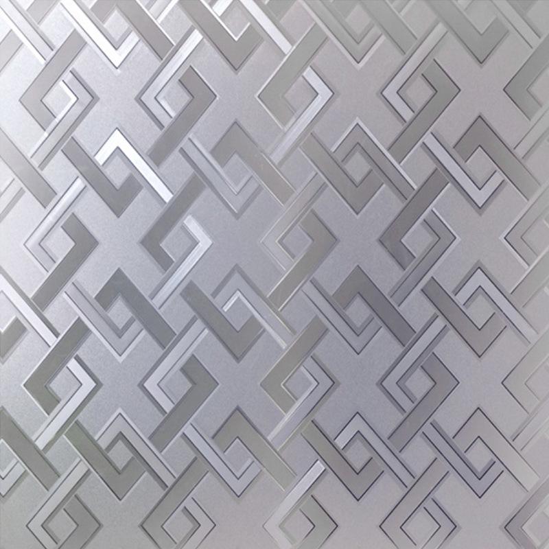 Statische Fensterfolie 45 X 200 Cm Mit Quadratischem Muster, Uv-schutz Und Sichtschutz, Klebstofffreie Dekoration Für Zuhause Und Büro