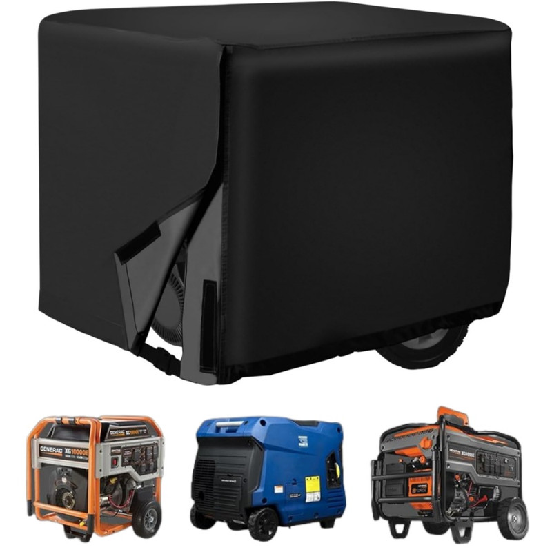Wasserdichte Generatorabdeckung (96 X 76 X 71 Cm), Außenmaterial: 600d Oxford. Strapazierfähige Abdeckung Für Tragbare Generatoren Von 5500 Bis 15000 W.