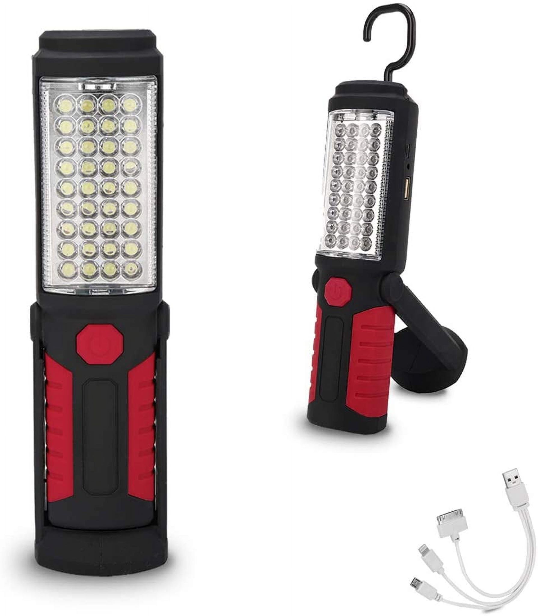 Wiederaufladbare Led-arbeitsleuchte, Multifunktionale Magnetische Taschenlampe, Magnetischer Led-scheinwerfer