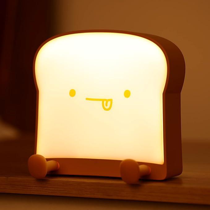 Nachtlicht Für Kinder (völlerei) – Tragbare Brot-nachttischlampe, Usb-aufladbar Für Jungen Und Mädchen