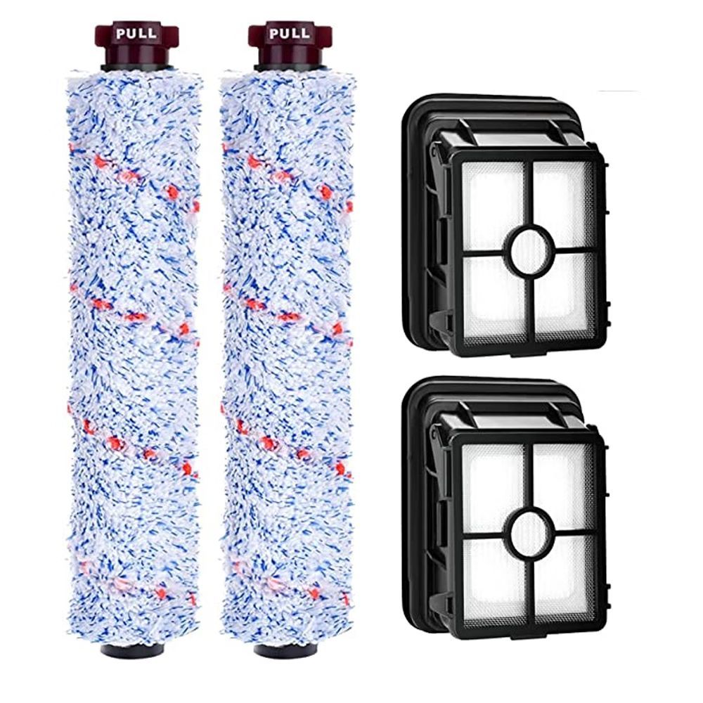 Ersatzteilset Für Bissell Crosswave 3-in-1: 2 Multifunktions-staubsaugerbürsten + 2 Filter 1866f, Kompatibel Mit Crosswave 17132, Pet Pro 2225n, 2582n