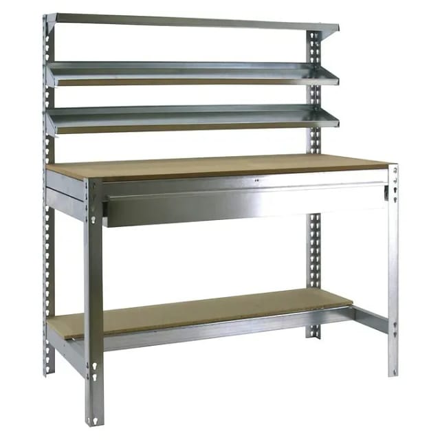SimonRack - Werkbank-Bausatz 1440x1500x750mm Belastung 600Kg - SIMONWORK BT-1 BOX 1500 VERZINKT/HOLZ