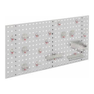 Kappes ®RasterPlan Einsteigerset 6 1x Lochplatte 1000x450mm 1x Werkzeughaltersortiment 18-teilig Lichtgrau RAL 7035