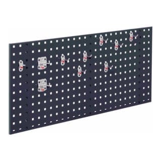Kappes ®RasterPlan Einsteigerset 5 1x Lochplatte 1000x450mm 1x Werkzeughaltersortiment 10-teilig Anthrazitgrau RAL 7016