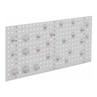 Kappes ®RasterPlan Einsteigerset 8 1x Lochplatte 1000x450mm 1x Werkzeughaltersortiment 25-teilig Lichtgrau RAL 7035