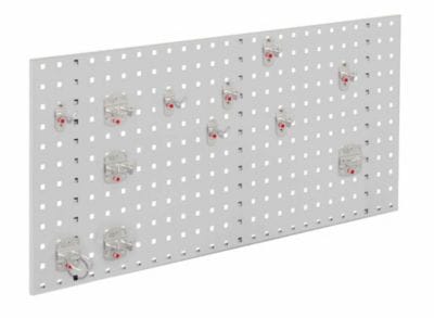 Kappes ®RasterPlan Einsteigerset 2 1x Lochplatte 1000x450mm 1x Werkzeughaltersortiment 12-teilig Lichtgrau RAL 7035