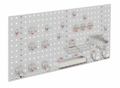 Kappes ®RasterPlan Einsteigerset 7 1x Lochplatte 1000x450mm 1x Werkzeughaltersortiment 21-teilig Lichtgrau RAL 7035