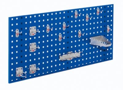 Kappes ®RasterPlan Einsteigerset 1 1x Lochplatte 1000x450mm 1x Werkzeughaltersortiment 15-teilig Enzianblau RAL 5010