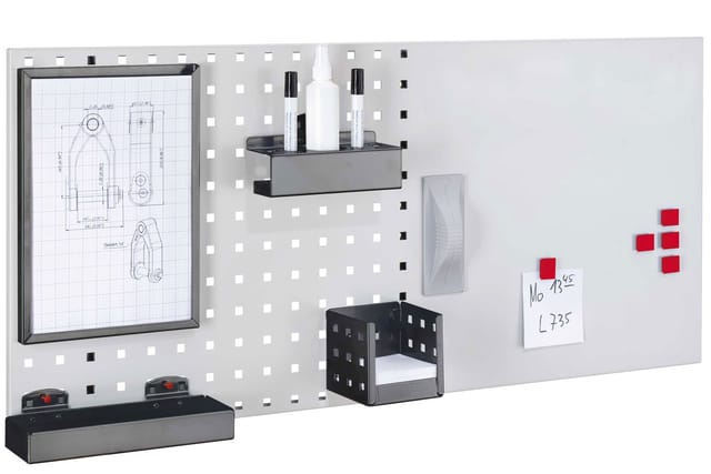 Kappes LogoChart® Office Set 1 1x Lochplatte 1000x450mm 1x Zubehörsortiment 13-teilig Anthrazitgrau RAL 7016