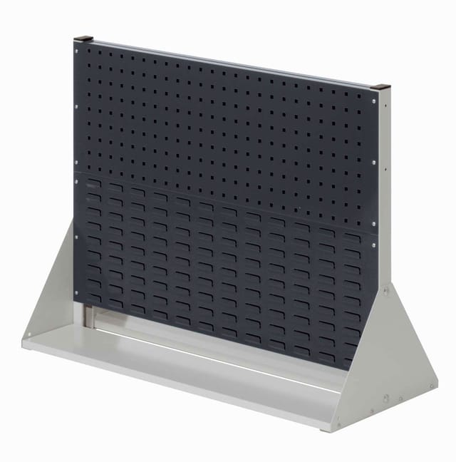 Kappes ®RasterPlan Stellwände doppelseitig Größe 2 - 2x Lochplatten 2x Schlitzplatten Anthrazitgrau RAL 7016