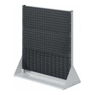 Kappes ®RasterPlan Stellwände doppelseitig Größe 3 - 4x Lochplatten 2x Schlitzplatten Anthrazitgrau RAL 7016