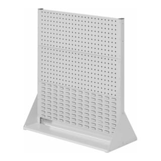 Kappes ®RasterPlan Stellwände doppelseitig Größe 3 - 4x Lochplatten 2x Schlitzplatten Lichtgrau RAL 7035