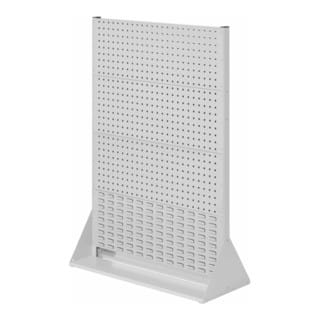 Kappes ®RasterPlan Stellwände doppelseitig Größe 4 - 6x Lochplatten 2x Schlitzplatten Lichtgrau RAL 7035