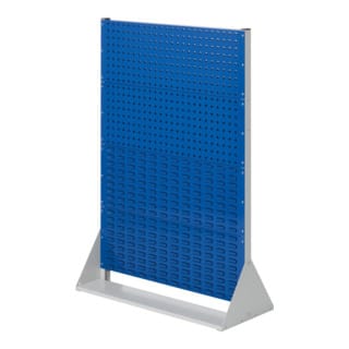 Kappes ®RasterPlan Stellwände doppelseitig Größe 4 - 4x Lochplatten 4x Schlitzplatten Enzianblau RAL 5010