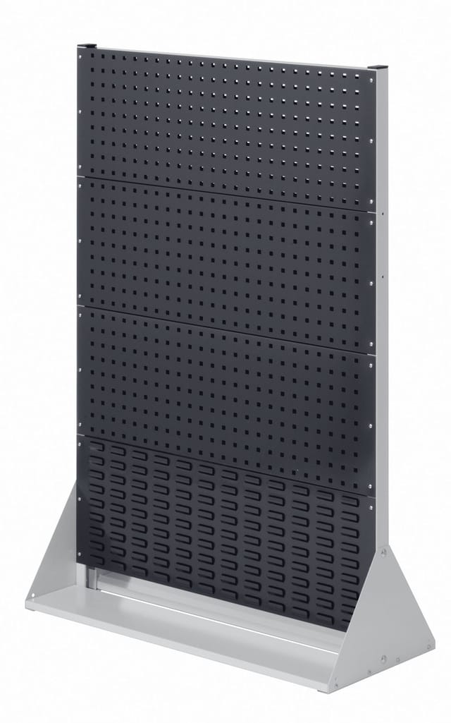Kappes ®RasterPlan Stellwände doppelseitig Größe 4 - 6x Lochplatten 2x Schlitzplatten Anthrazitgrau RAL 7016