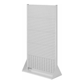 Kappes ®RasterPlan Stellwände doppelseitig Größe 5 - 8x Lochplatten 2x Schlitzplatten Lichtgrau RAL 7035