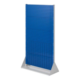 Kappes ®RasterPlan Stellwände doppelseitig Größe 5 - 6x Lochplatten 4x Schlitzplatten Enzianblau RAL 5010
