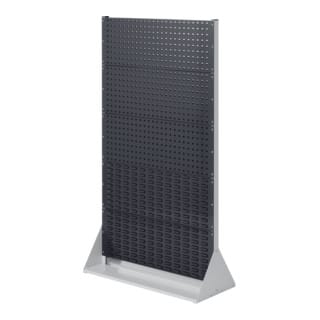 Kappes ®RasterPlan Stellwände doppelseitig Größe 5 - 6x Lochplatten 4x Schlitzplatten Anthrazitgrau RAL 7016