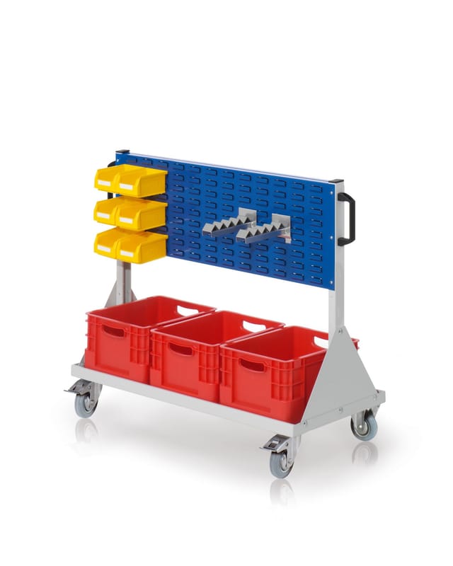 Kappes RasterMobil® Größe 2 - 1000x890x500mm - 2x Schlitzplatten - 13-teilig - enzianblau