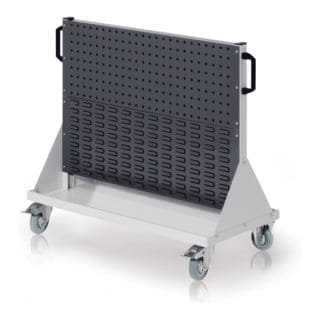 Kappes RasterMobil® Größe 2 - 1000x890x500mm - 2x Lochplatte und 2x Schlitzplatte 4-teilig - anthrazitgrau
