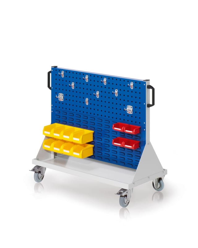 Kappes RasterMobil® Größe 2 - 1000x890x500mm - 2x Lochplatte und 2x Schlitzplatte 26-teilig - enzianblau