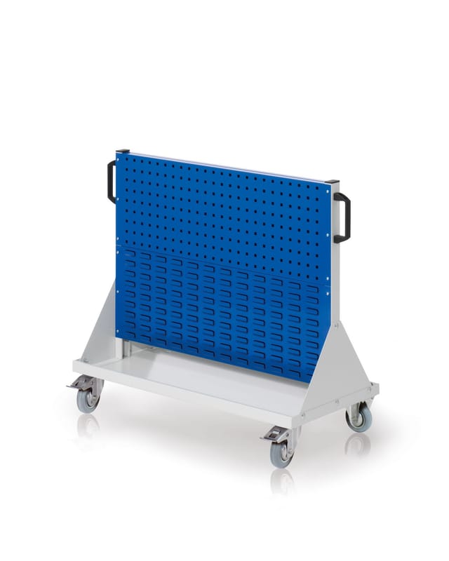 Kappes RasterMobil® Größe 2 - 1000x890x500mm - 2x Lochplatte und 2x Schlitzplatte 4-teilig - enzianblau
