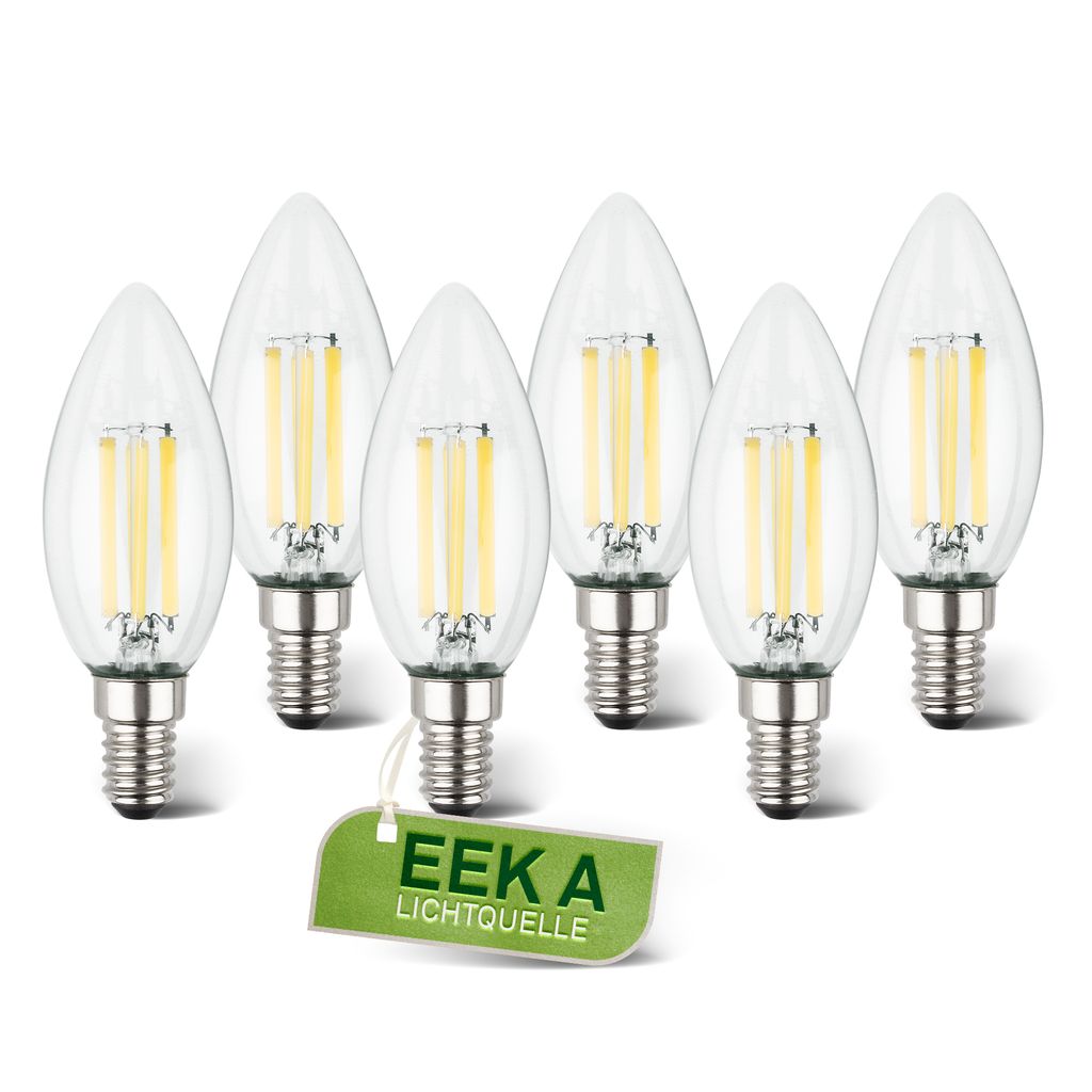 Briloner 6er Set E14 Led Leuchtmittel Eek A 2,5w 525lm 3.000k Warmweiß Kerzenform - Led Lampen Wohnzimmer Schlafzimmer