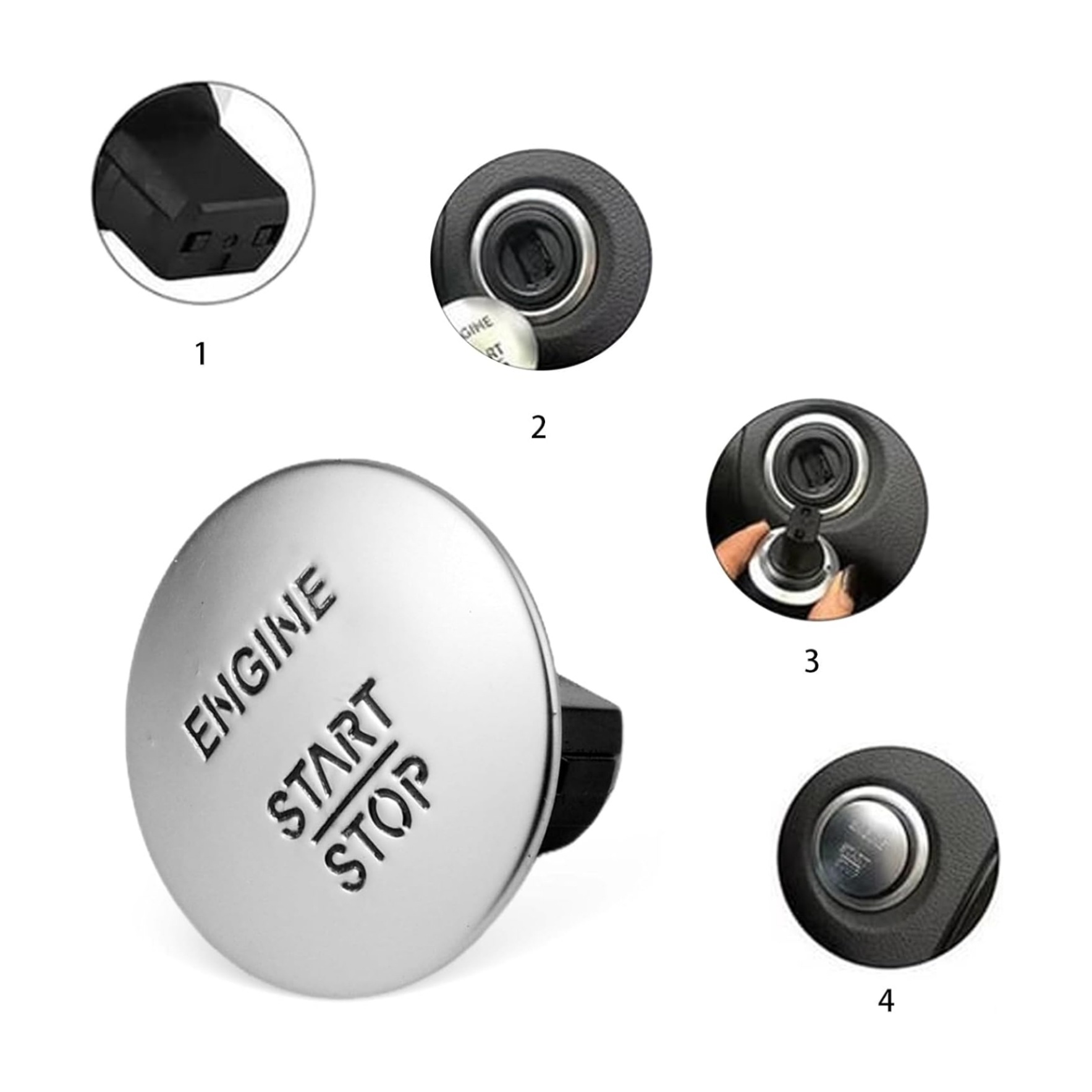2215450714 Der Schlüssellose Ein-knopf-motorstart-/stoppschalter Ist Für Die Mercedes-benz C-klasse Geeignet.