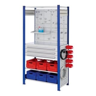 Kappes ®RasterPlan Steckregale 2000x1000x500mm Modell 8 enzianblau