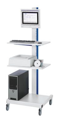 Computer-Ständer stationär BxTxH 650x650x1750mm - RAU