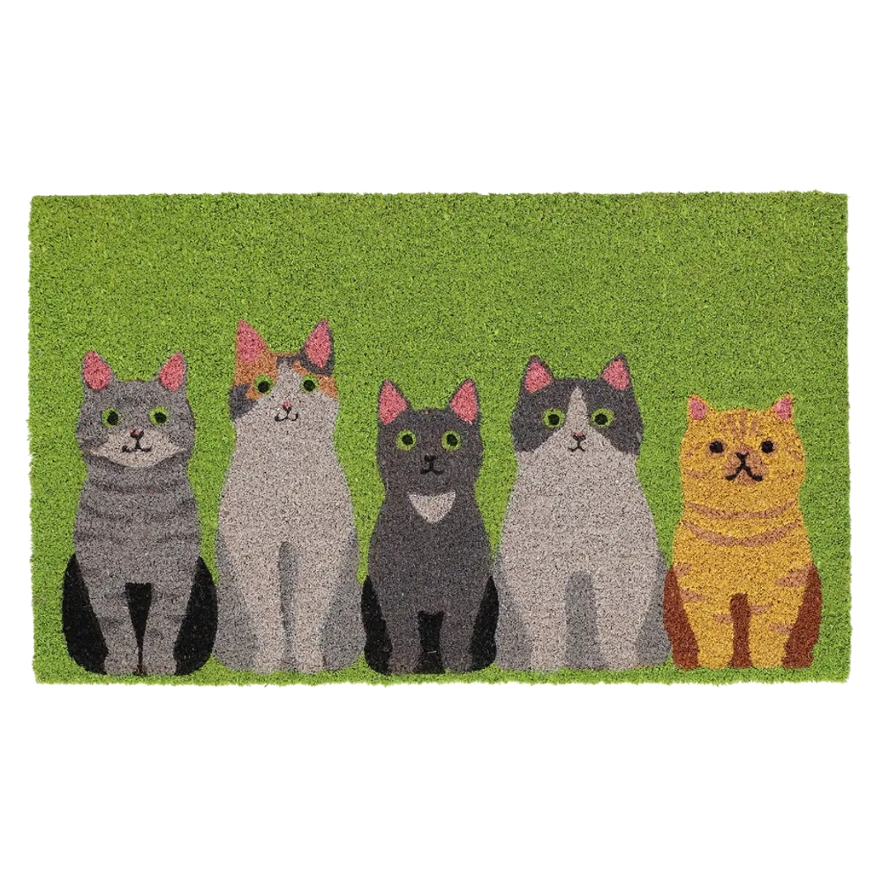 Bunte Fußmatte Mit Kätzchenmotiv, 75 X 45 Cm