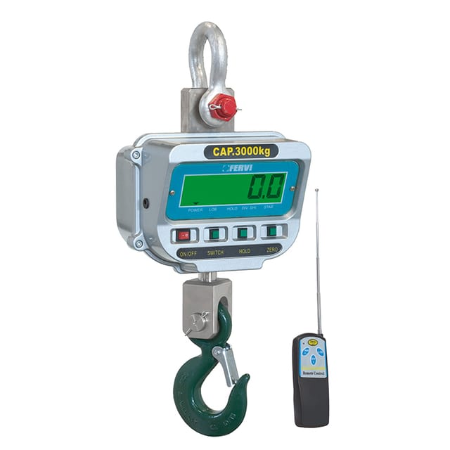 Kranwaage Hängewaage Industriewaage Lcd Lastenwaage 5000kg Fervi D012/0500