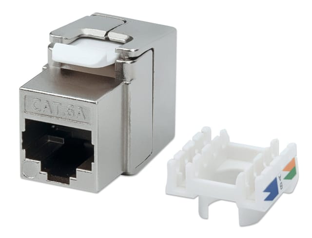 Intellinet 771986 Keystone-Modul Silber Netzwerk Cat6a