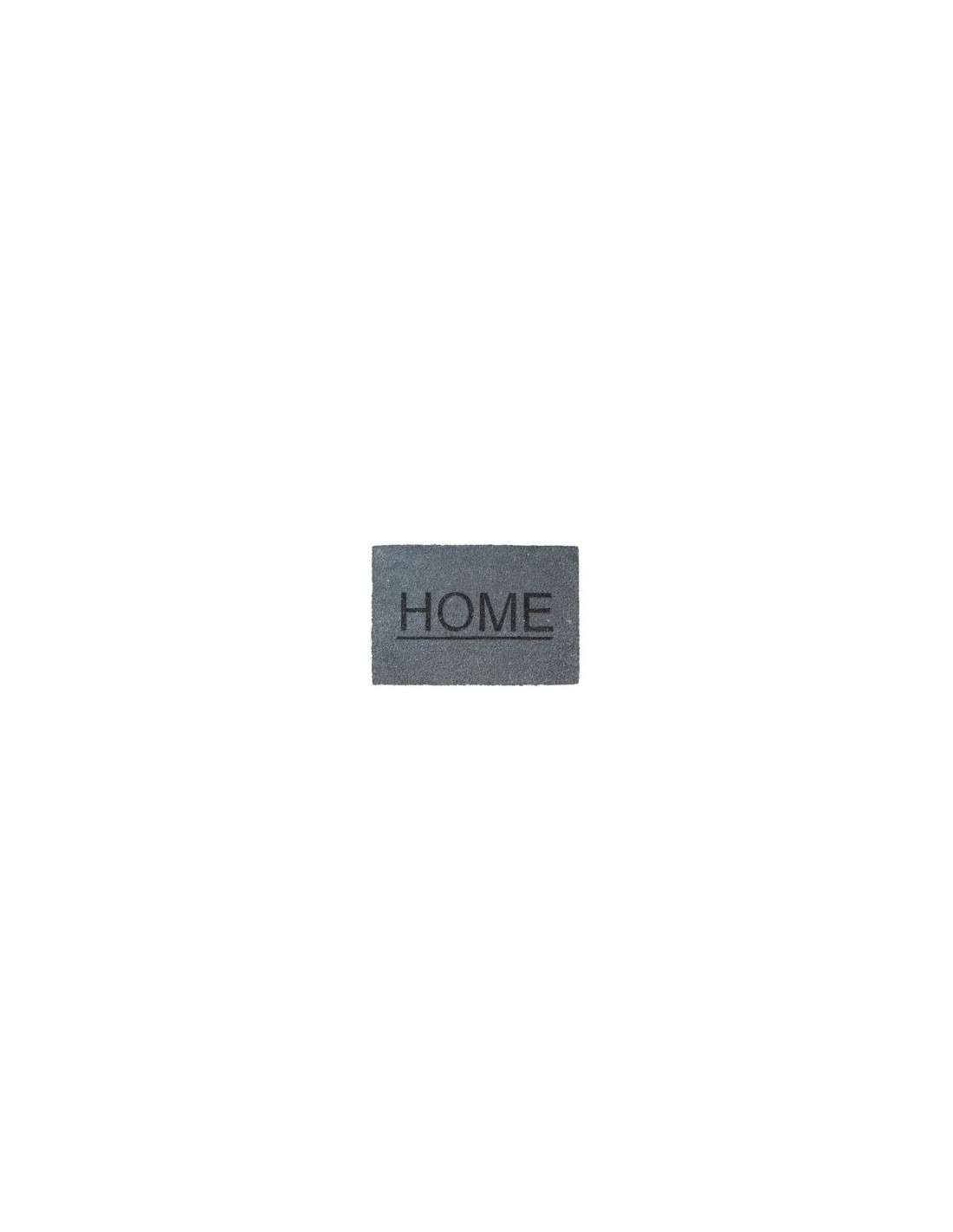 Tapis Coco Home Anthracite Fibre Naturelle De Coco, Design 'home' - Decormat