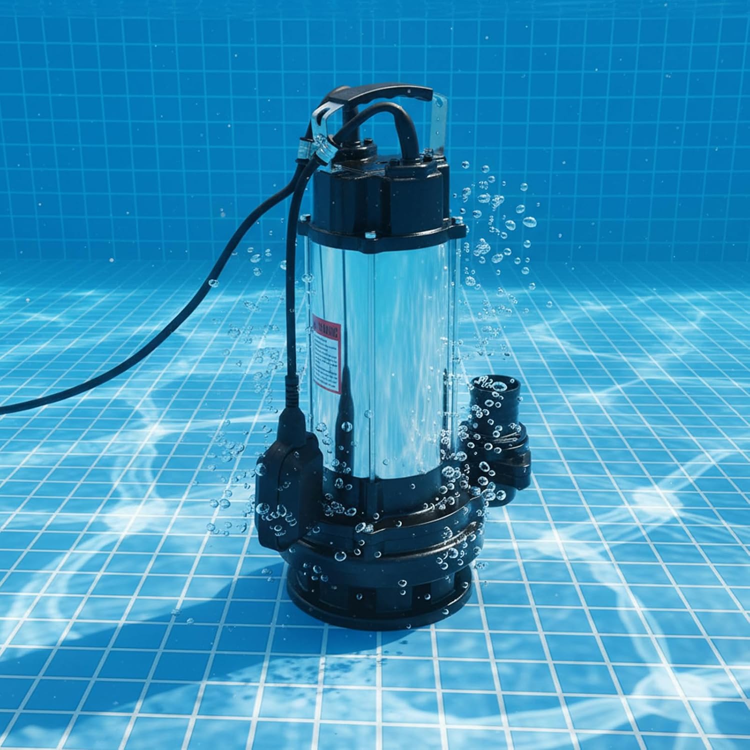 Schmutzwasserpumpe 2200w, Tauchpumpe Mit Ip68-schutz & Schwimmerschalter, Robuste Abwasserpumpe Aus Edelstahl, Förderhöhe 25m, Für Keller, Teich, Garten & Baustelle