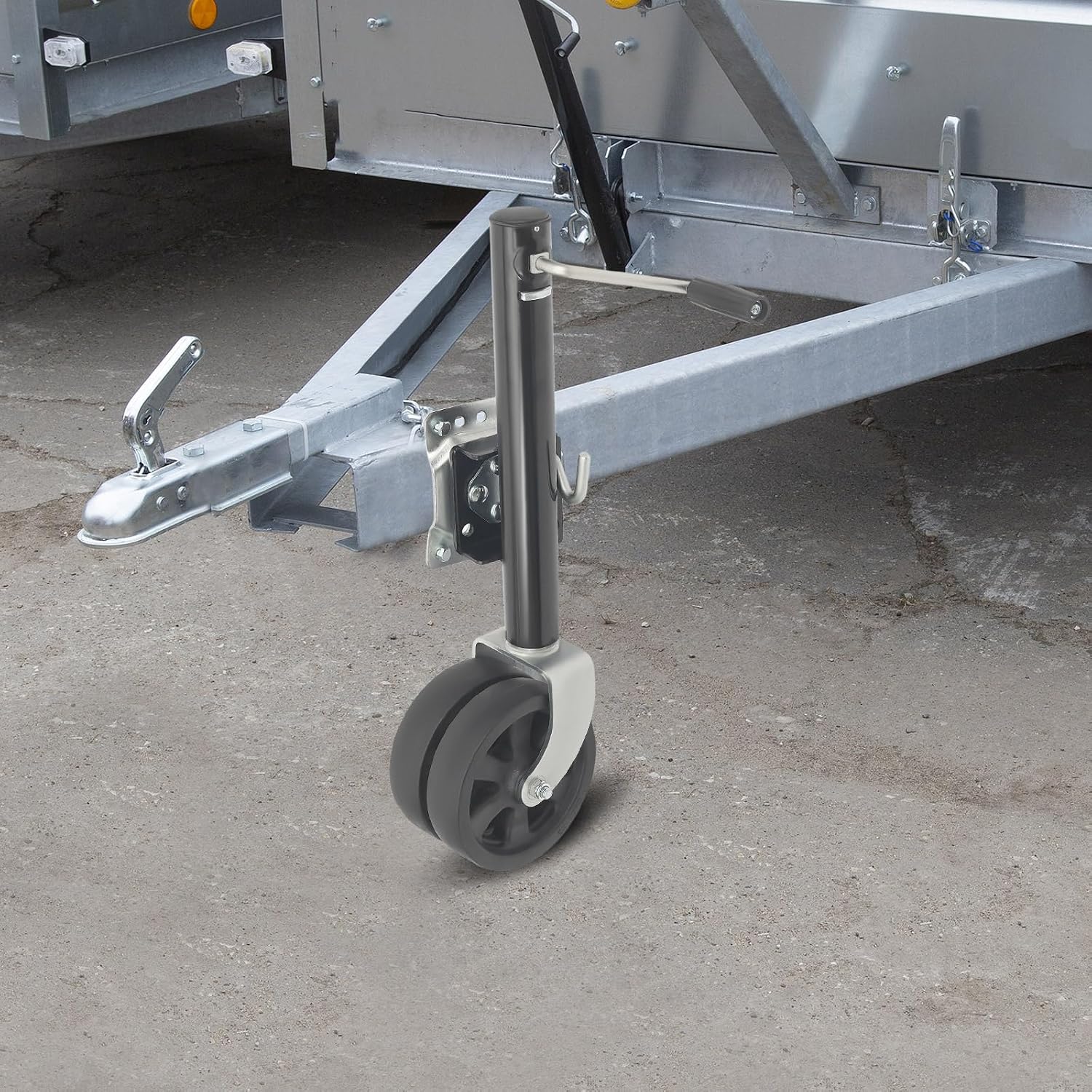 Bootsanhänger Wagenheber 907 Kg / 2000 Lbs Stützrad Für Anhänger 8 Zoll Rad Für Anhängerdeichseln: 6-14 Cm Einstellbarer Höhenbereich: 67-93 Cm