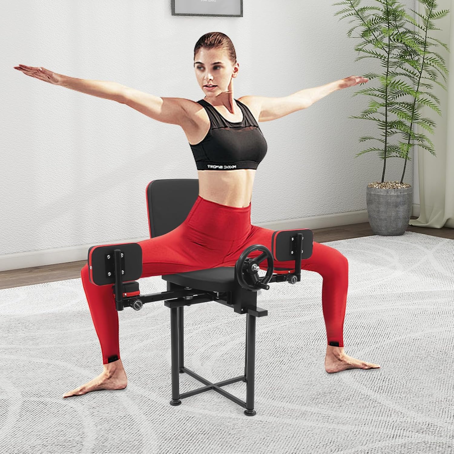 Beinspreizer, 50 X 80cm Bein-streckmaschine, Mechanischer Spagattrainer, Professionelle Bein-spreizer Für Beine, Bis Belastbarkeit 150kg