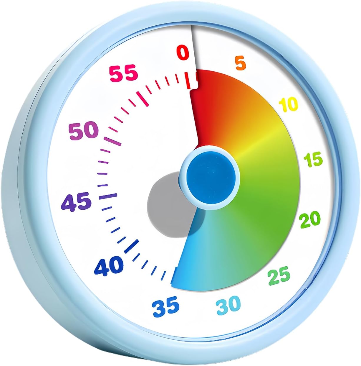 Visueller Timer Für Kinder, 60-minuten-stoppuhr Und Countdown-timer Für Erwachsene, 10,3 X 4,5 Cm, Geräuschloses Abs-gehäuse, Zeitmanagement-tool Für Küche, Klassenzimmer, Meetings