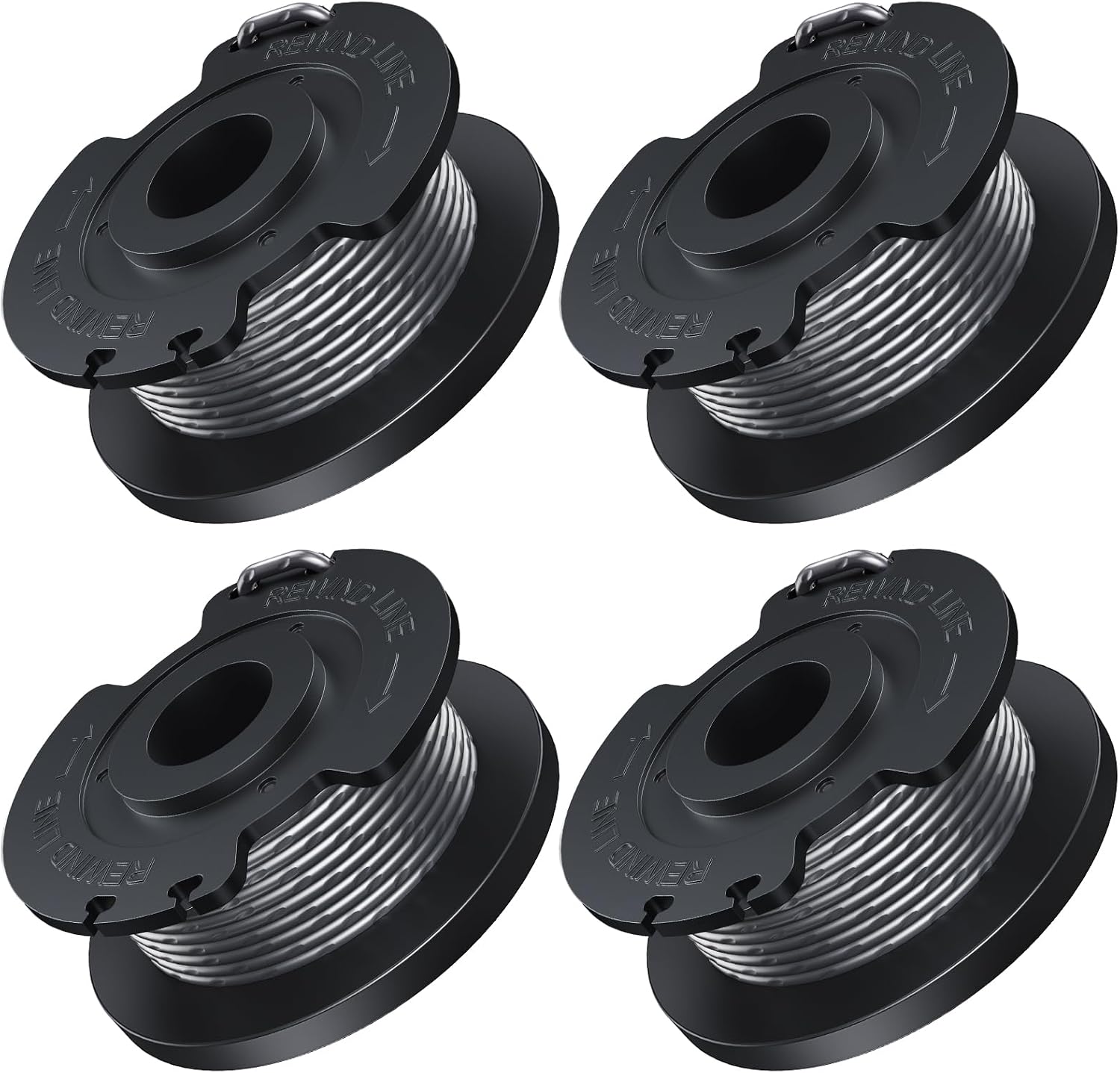 1,6 Mm Durchmesser, 5 M Länge, Rasentrimmerfaden Kompatibel Mit Bosch, Geeignet Für Akku-rasentrimmer, Enthält 4 Stück F016800569 Rasentrimmerspule