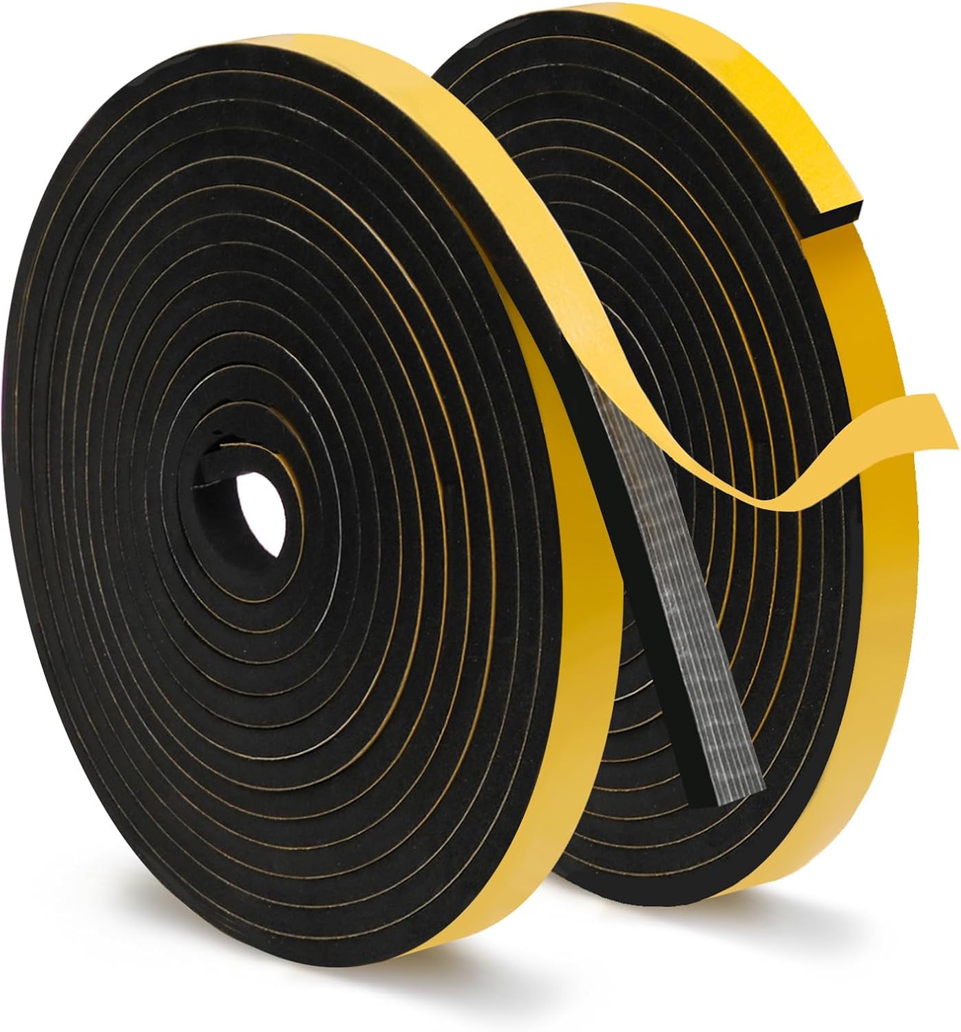 Deux Bandes D’abdichtung Adhésives Aus Schaumstoff Gummi 6×12 Mm, Länge 5 M Chacune. Dichtung Multif – Neu