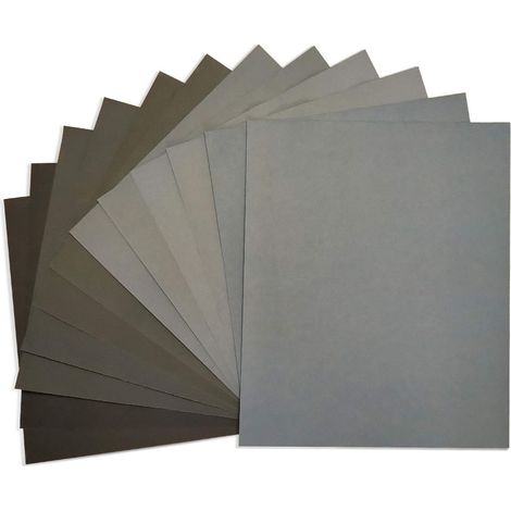 Set Von 12 Papier Glas Zu Sec Und Zu L'Wasser - 23 X 28 Cm - 1000/1500/2000/3000/4000/5000 (2 X 6 Fe – Neu