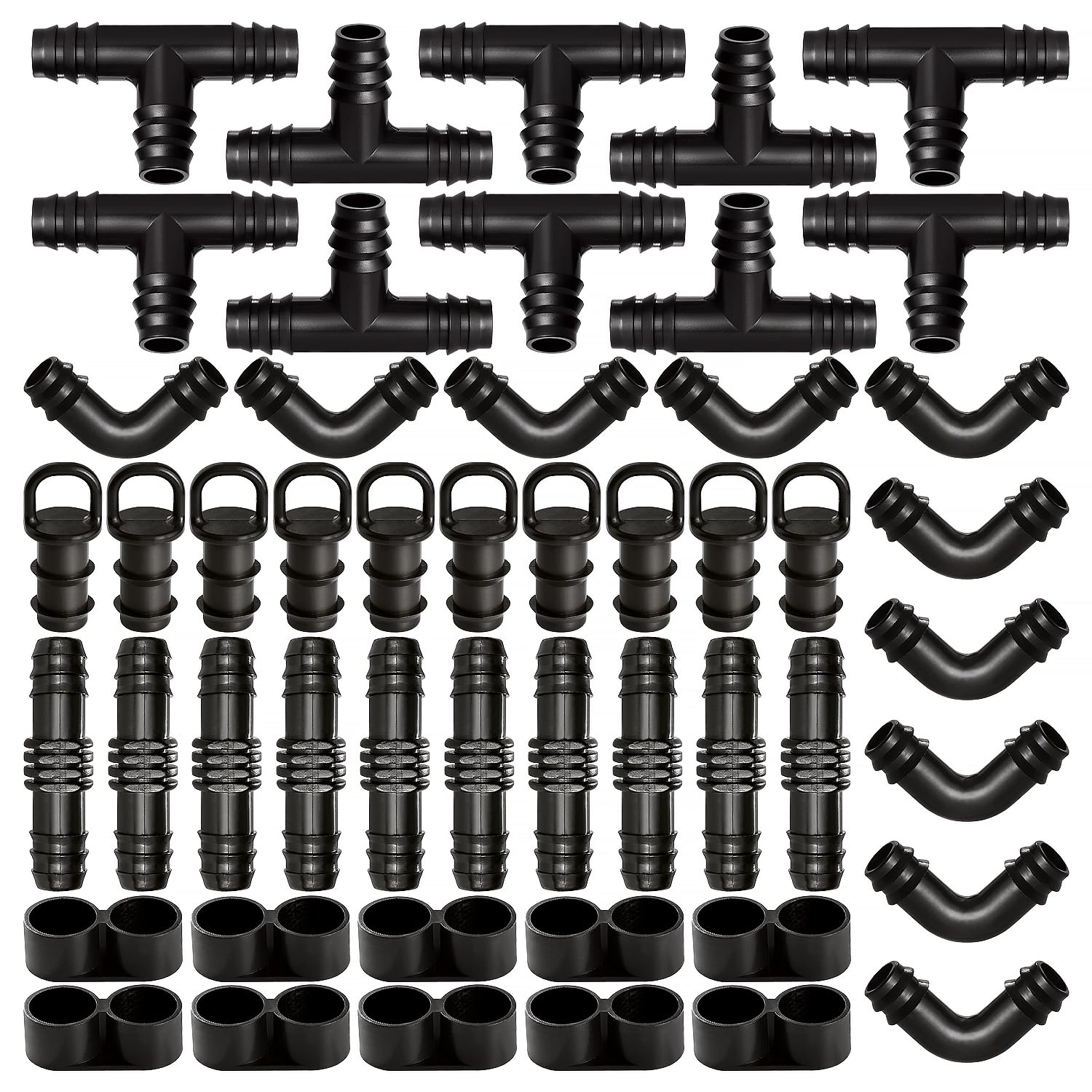 160pcs 16mm Rohr Irrigation Fittings Irrigation Water Hose Connector Barbed Hose Connectors For Irri – Neu