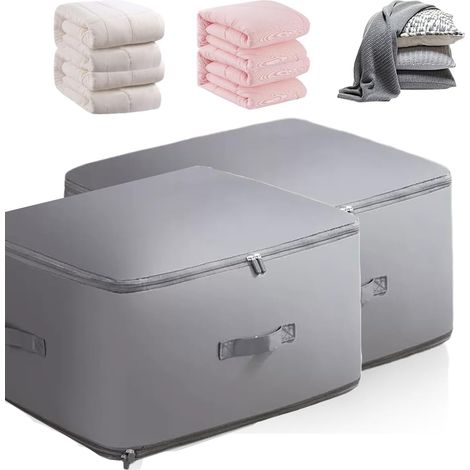 Beutel Rangement Unter Vide 2 Stück – Organisateur Auto-compressant Für Vêtements – Nylon Haute Qual – Neu