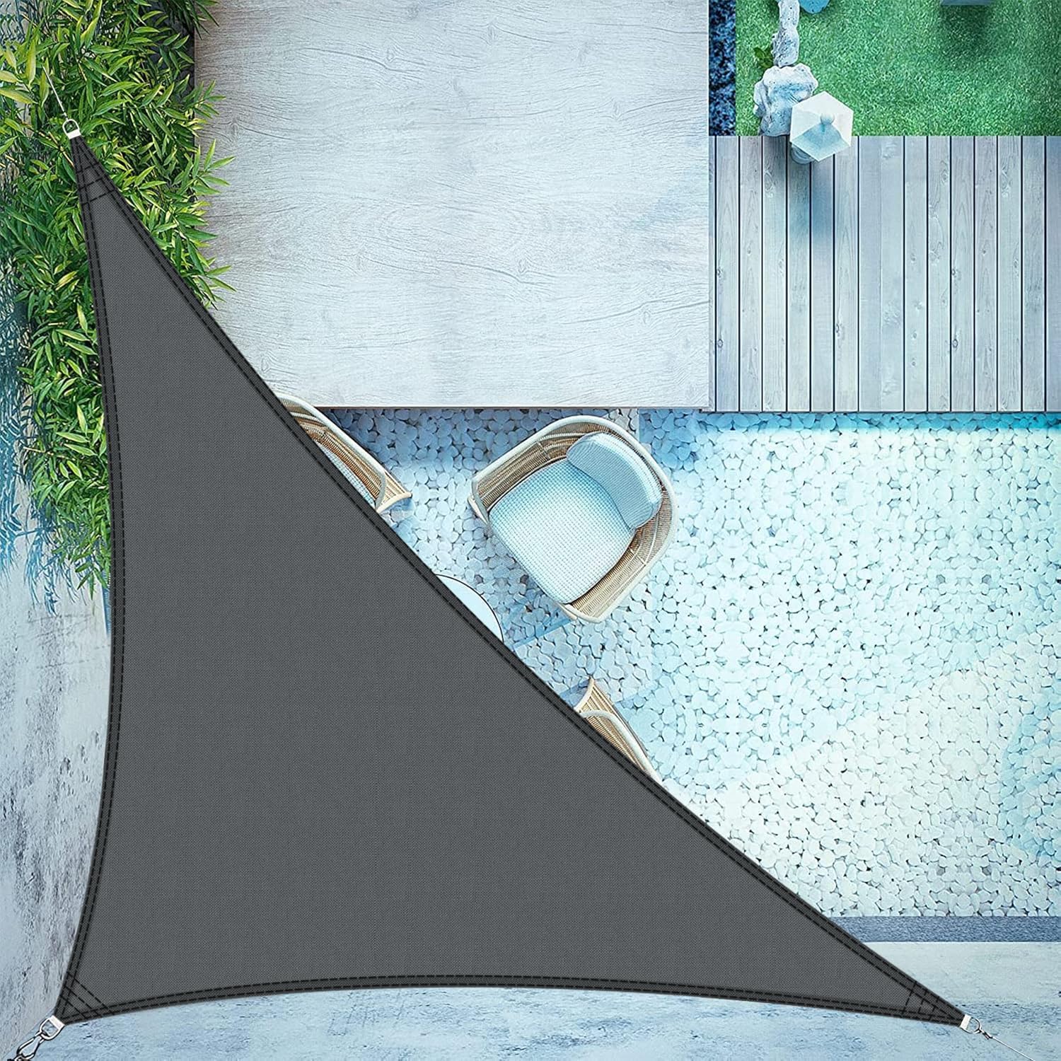 Sonnensegel 6x6x6 M – Extrem Belastbar Für Wind Und Wetter Im Garten- Und Außenbereich – Premium-qualität