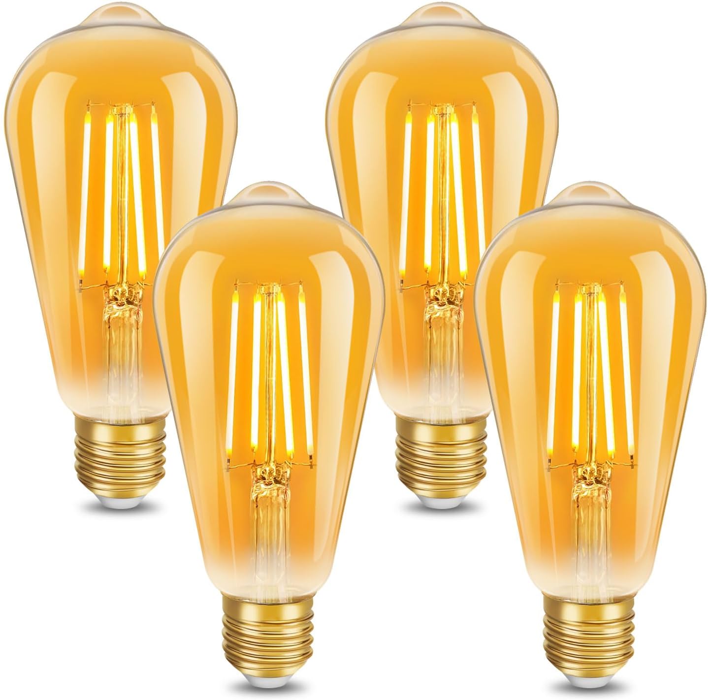 Glühbirnen Rétro Décoratives E27, 500 Lumen, Licht Warm, Für Bars, Cuisines Und Restaurants – Ausgezeichnete